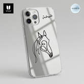 iPhone Mirror Cover Customize your Name logo (back)