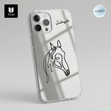 iPhone Mirror Cover Customize your Name logo (back)