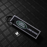 LAND DROVER BLACK KEYCHAIN WITH METAL KEY RING