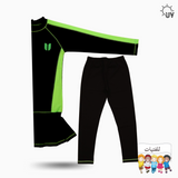 Girl Full Coverage Swimsuit (burkini) _Black