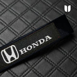 HONDA BLACK KEYCHAIN WITH METAL KEY RING