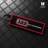ARB RED/ BLACK KEYCHAIN WITH METAL KEY RING