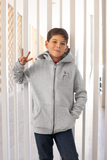Falcon Hoodie Kids Jacket _ Heather grey
