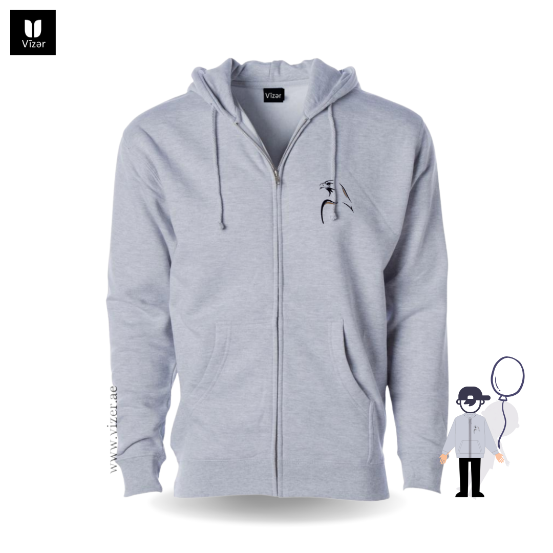 Falcon Hoodie Kids Jacket _ Heather grey