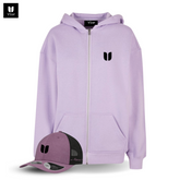 Tulip Hoodie Jacket + Cap_ Light Purple