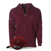 Falcon Hoodie Jacket _ Burgundy