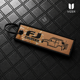 FJ KEYCHAIN WITH METAL KEY RING