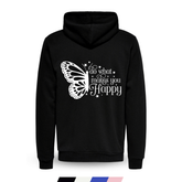 Butterfly Hoodie Jacket 1-pc Only (Kids 10-Years Black)