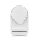 Sunglass Holder for Car with 2 Card Holder_ White