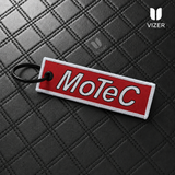 MoTeC RED KEYCHAIN WITH METAL KEY RING