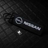 NISSAN PATROL BLACK KEYCHAIN WITH METAL KEY RING