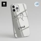 iPhone Mirror Cover Customize your Name logo (back)