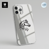 iPhone Mirror Cover Horse logo (back)