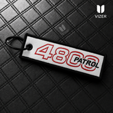 VTC PATOL 4800 BLACK KEYCHAIN WITH METAL KEY RING