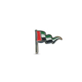 UAE Flag PIN Silver Metal _ magnetic