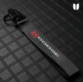 DODGE BLACK KEYCHAIN WITH METAL KEY RING