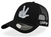 Victory Hand Unisex Cap Black One Size