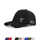 RUN 90s' Quick Dry Baseball Cap Laser Cut Mesh Ball Cap Curved