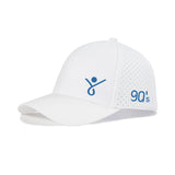 RUN 90s' Quick Dry Baseball Cap Laser Cut Mesh Ball Cap Curved