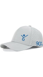 RUN 90s' Quick Dry Baseball Cap Laser Cut Mesh Ball Cap Curved