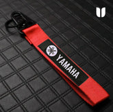 YAMAHA RED KEYCHAIN WITH METAL KEY RING