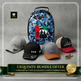 UAE VIP SET 4 Caps+ Cap Bag