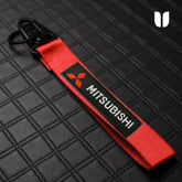Mitsubishi RED KEYCHAIN WITH METAL KEY RING