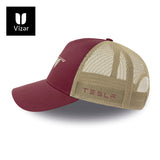 Tesla Car (Burgandy-Beige)