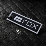 ROX BLACK KEYCHAIN WITH METAL KEY RING