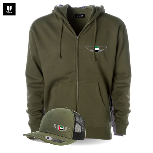 Marshal Hoodie Jacket  + Cap _ Olive