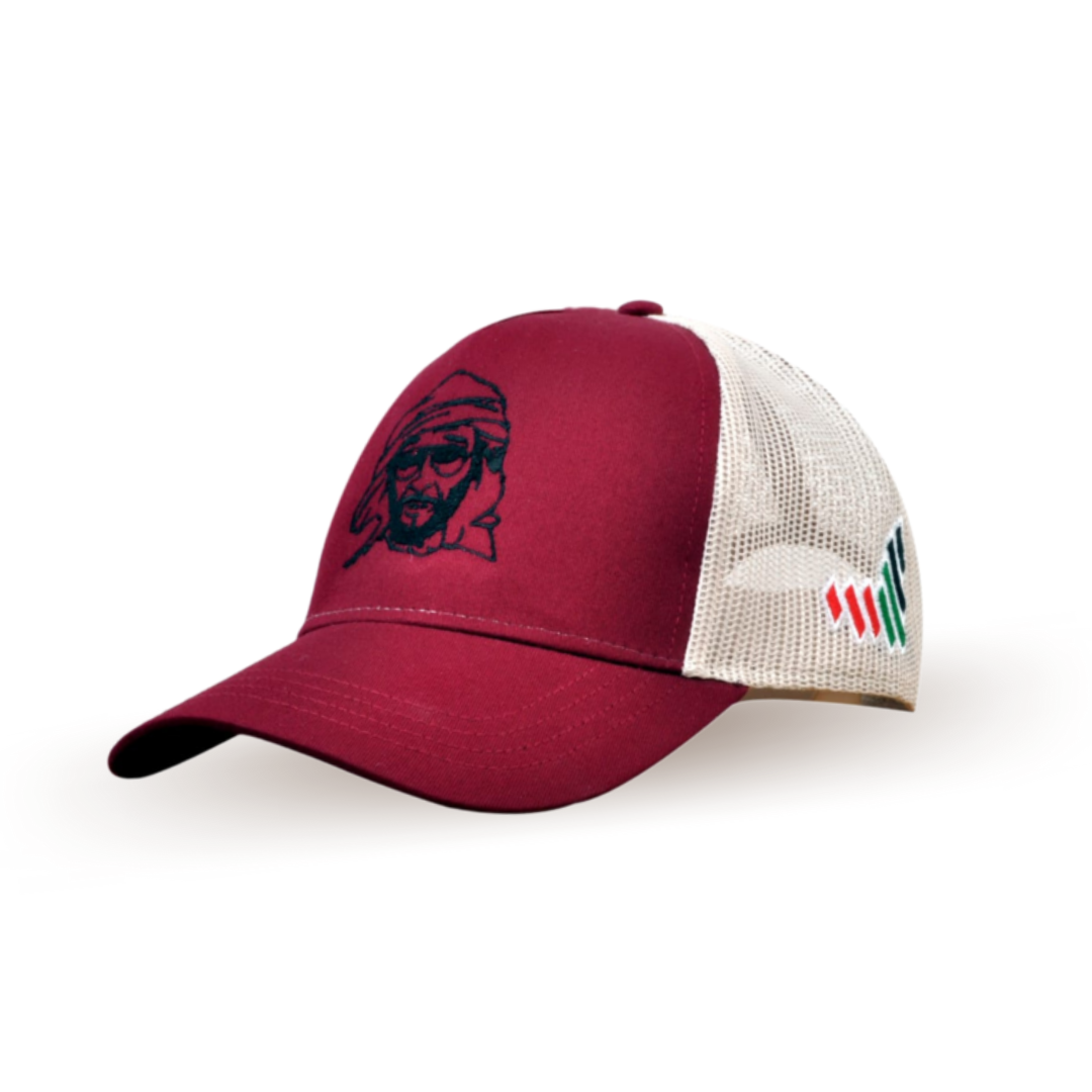 Sheikh Zayed cap_BURGUNDY-STONE