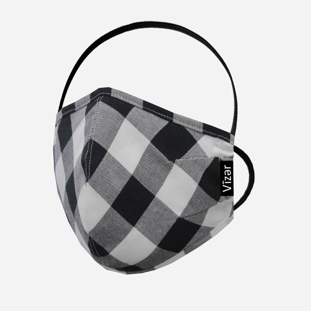 Black Square Check Mask