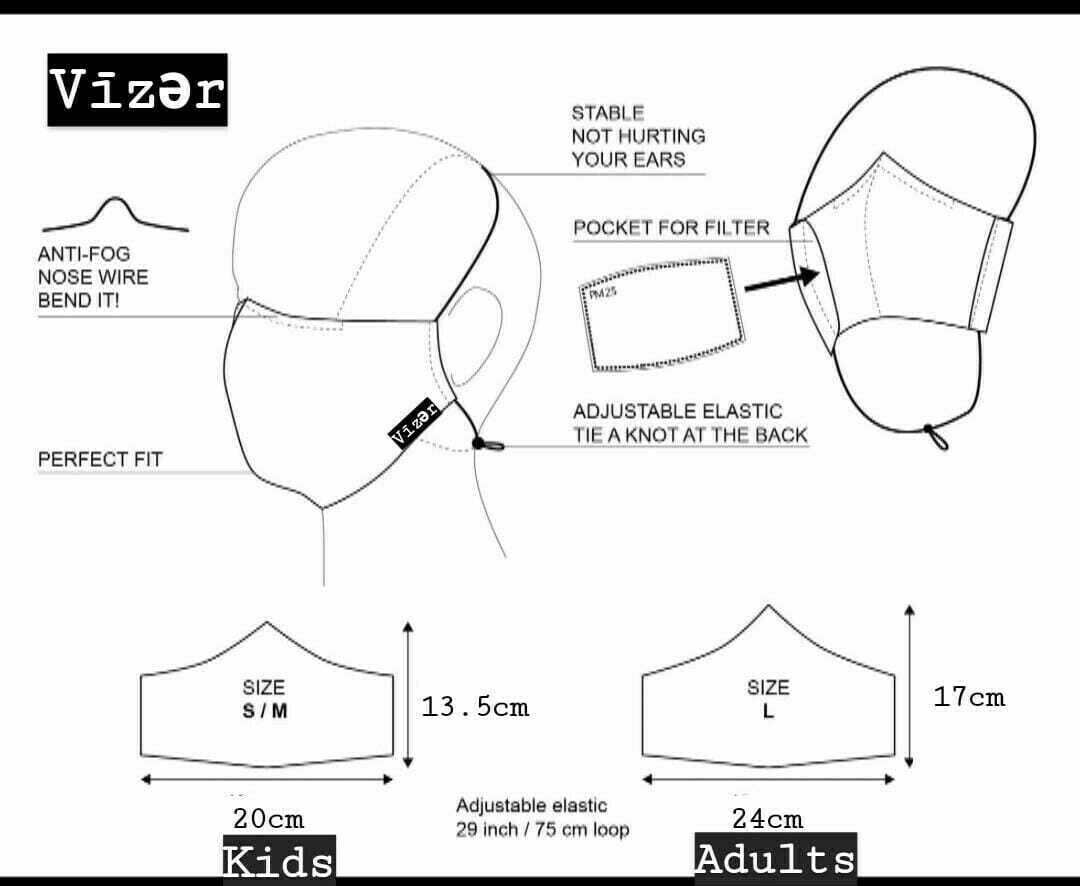 Black Square Check Mask