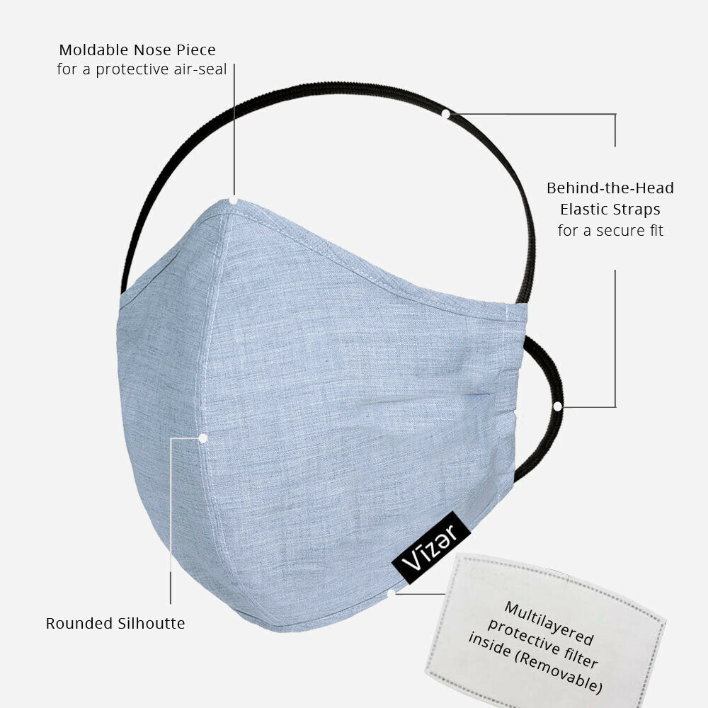 Bluer Mask Light blue MASK – vizer Store