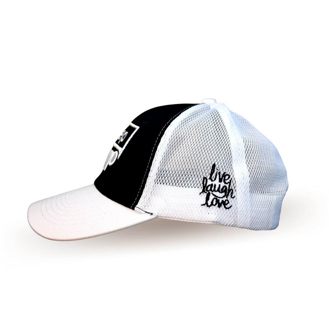 Jeep Cap White & Black