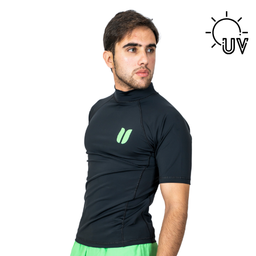 Men Rash Vest _Black