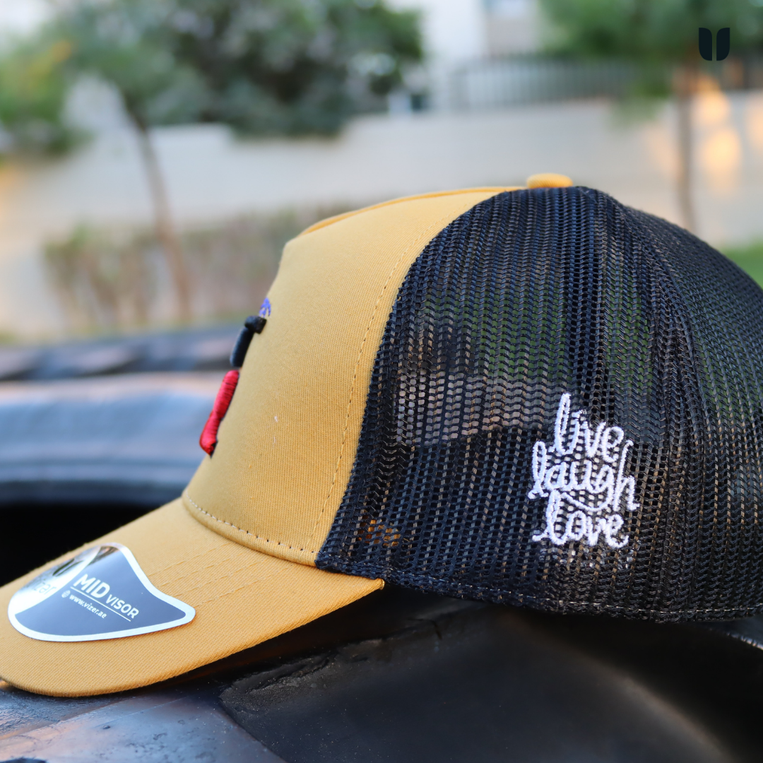 Gettr Cap GT R Cap MUSTARD-BLACK – vizer Store