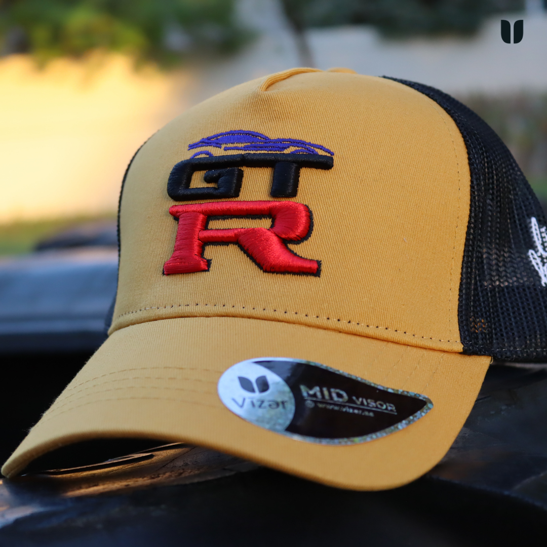 Gettr Cap GT R Cap MUSTARD-BLACK – vizer Store