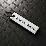 JETOUR WHITE KEYCHAIN WITH METAL KEY RING