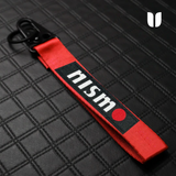 NISMO RED KEYCHAIN WITH METAL KEY RING