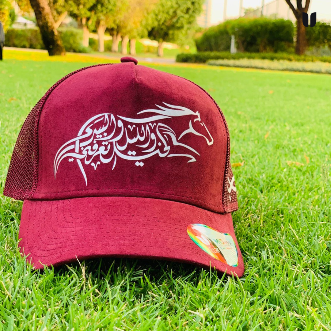 Horse Cap_ Velvet Burgundy