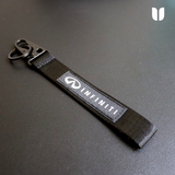 INFINITI BLACK KEYCHAIN WITH METAL KEY RING