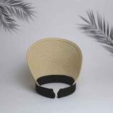 Lady Summer Straw Visor Hat Off-White