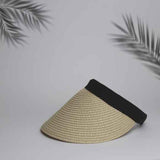 Lady Summer Straw Visor Hat Off-White