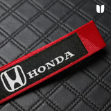 HONDA RED KEYCHAIN WITH METAL KEY RING