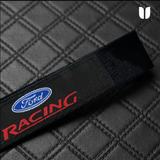 FORD BLACK KEYCHAIN WITH METAL KEY RING