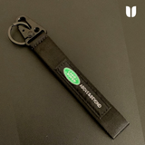 LAND ROVER Black KEYCHAIN WITH METAL KEY RING