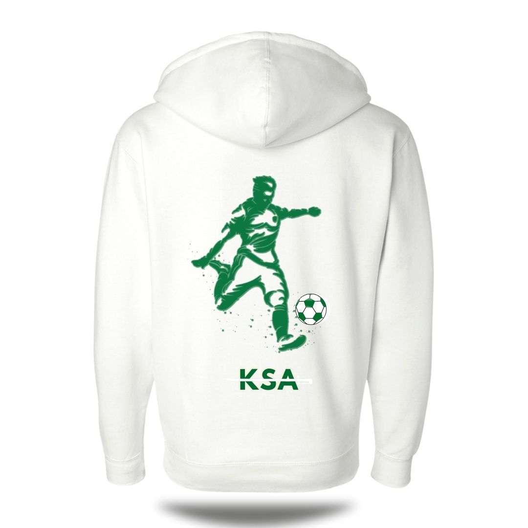 Saudi Arabia Hoodie Jacket _ White