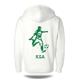 Saudi Arabia Hoodie Jacket _ White