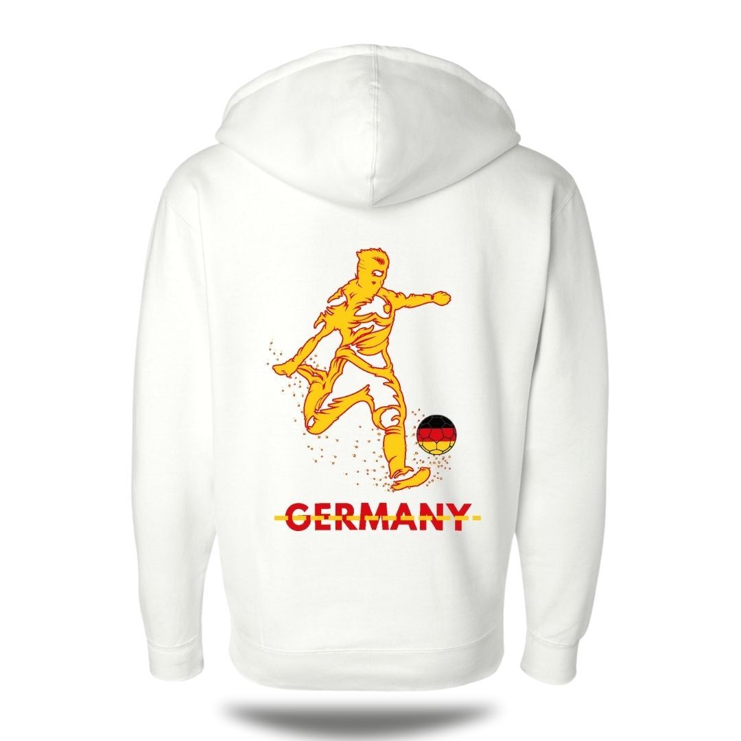 Germany Hoodie Jacket _ White